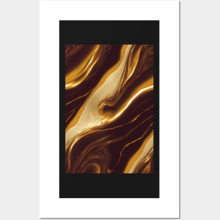 Gild Marble Gold Stone Pattern Texture #1 Posters and Art